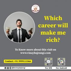 If you are wondering which career will make me rich, astrology can help. The tenth house in your birth chart is the house of career, and the association of different planets with this house predicts the most suitable or promising career for you. Here, we also look for the connection of the second and the eleventh houses with the tenth house to determine which career will give you the most money.

Visit Now :- https://www.vinaybajrangi.com/career-astrology/right-career-selection/which-career-will-make-me-rich
