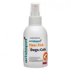 Aristopet Flea and Tick spray is an easy-to-use flea and tick control treatment for your dogs and cats from the house of Aristopet. The product aids in control of Adult Brown Dog Ticks. It's non-harmful, natural composition can safely be used on puppies and kittens. Aristopet Flea and tick spray is an ideal treatment to achieve flea control in your pet's playing areas and surroundings.
