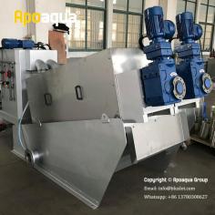 Apoaqua Dewatering Screw Press Machine for Plastic Factory Wastewater