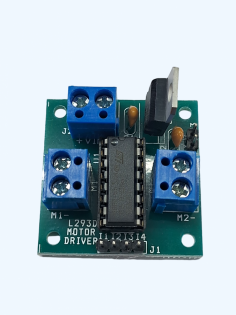 This L293D driver module is a medium power motor driver perfect for driving DC Motors and Stepper Motors. It uses the popular L293D motor driver IC. It can drive 4 DC motors in one direction, or drive 2 DC motors in both the directions.