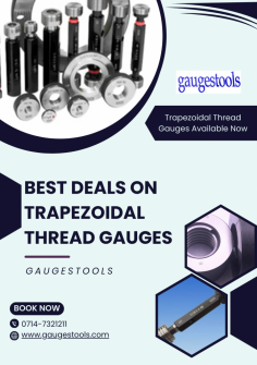 Achieve perfect thread alignment with Gaugestools' Trapezoidal Thread Gauges. Our expertly crafted gauges provide accurate measurements, making them ideal for industrial and manufacturing applications. With Gaugestools, you can be confident in the quality and reliability of your gauging tools. Invest in our Trapezoidal Thread Gauges for precise, dependable results. Purchase now and elevate your quality control!






