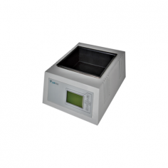  Labtron Automatic Tissue Floatation Water Bath is a compact benchtop unit for histology labs with a temperature range of RT to 90 °C. It features a bath bowl dimension of 260×220×65 mm, a temperature-sensing block, an LCD display, a high thermal conductivity heating element, and auto-storage mode.
