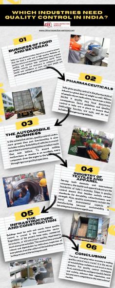 Which Industries Need Quality Control in India?

Have you ever taken meticulous measures to ensure that the items in your immediate vicinity are dependable and safe any thought? Maintaining good corporate standards and consumer safety in India heavily depends on quality control measures. To guarantee the finest, everything—from the food we eat to the automobiles we drive—needs rigorous quality inspections. Let us examine certain sectors of Indian companies where establishing reliability and faithful quality control in India.

See more : https://www.china-inspection-services.com/
