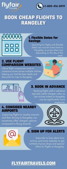 Using travel comparison tools, setting flexible dates, and making early reservations are all part of finding low-cost flights to Rangeley. Sign up for fare notifications to stay on top of the greatest bargains, and think about saving money by traveling to adjacent airports.