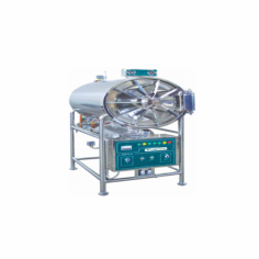 Labtron Horizontal Laboratory Autoclave has a 150L capacity and operates at 134 °C. unit is fully automatic, with heat-resistant silicon rubber, an automatic safety valve, and a 0.22 MPa sterilization pressure. It features a 0–60 min timer and a digital LCD display for monitoring.