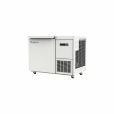 Labtron-86°C Ultra Low Temperature Chest Freezer, with a 138-L capacity, offers a digital display. It utilises efficient direct cooling, manual defrost, and eco-friendly refrigerants. steel with password protection, an advanced alarm system,  and USB recorder support
