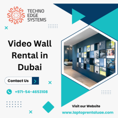 Techno Edge Systems LLC provides high-quality video walls that are perfect for any event or presentation, with clear and vibrant displays. Our friendly team makes setup simple and offers great support. For affordable Video Wall Rental in Dubai, call us at 054-4653108. Visit us - https://www.laptoprentaluae.com/video-wall-rental-dubai/