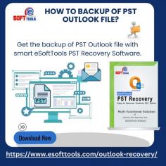 Get the backup of PST Outlook file with the best eSoftTools PST Recovery software that provides a comprehensive and immediate solution for recovering Outlook emails, catering to both individual users and organizations. It effectively addresses issues with corrupt PST files, ensuring that all mailbox data—such as emails, attachments, contacts, calendar items, journals, and notes—are thoroughly restored. Once the data is recovered, it is compiled into a new PST file readily compatible with Outlook. This process not only fixes the corruption but also allows for quick integration of the restored data back into the Outlook application, making it an ideal choice for efficient email recovery and data management.

https://www.esofttools.com/outlook-recovery/