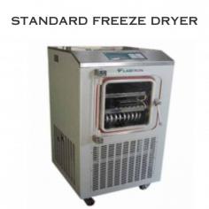 Labtron Standard Freeze Dryer handles scale-up lyophilization with a 3 kg/24h condenser at -80°C. Features include -70°C condenser temp, 2L bulk capacity, hot gas defrost, real-time fault alarms, and precise vacuum control for efficient, reproducible freeze drying.