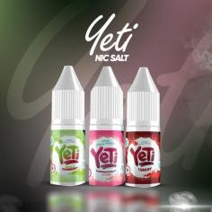 Experience intense flavour with Yeti Nic Salts. Known for their robust taste and smooth throat hit, Yeti Nic Salts offer a premium vaping experience with every puff. Crafted using high-quality nicotine salts, these e-liquids provide rapid absorption and a satisfying nicotine rush, perfect for those seeking both flavour and impact. With a diverse range of tantalizing flavours, from fruity blends to classic tobacco, Yeti Nic Salts cater to all taste preferences. Ideal for use in pod systems and low-wattage devices, they ensure a consistently smooth and flavorful vape. Discover your new favourite with Yeti Nic Salts today.
