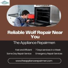 Are you in need of wolf repair services near you? Look no further than The Appliance Repairmen! Our team of experienced technicians is ready to help with all your appliance repair needs. Trust us to get your Wolf appliances back up and running quickly.
