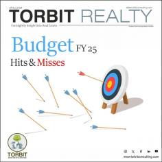 This year's budget was largely positive for the real estate sector, with many real estate-friendly provisions, despite several hits, there were also several misses. 

https://www.torbitconsulting.com/budget-fy-25-hits-misses/