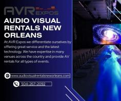 At AVR Expos we differentiate ourselves by offering great service and the latest technology. We have expertise in many venues across the country and provide AV rentals for all types of events. Whether it’s corporate meetings, trade shows, product launches or any other event we’ve got you covered.
