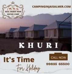 Experience desert camping in Jaisalmer and stay overnight in luxurious tents amidst the dunes. Enjoy traditional Rajasthani cuisine, folk performances, and the tranquility of the starlit desert sky.																											
https://www.campinginjaisalmer.com







