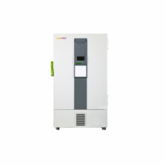Labnic -86°C ULT Upright Freezer, with a 408 L capacity and a temperature range of -60°C to -86°C, ensures high dependability and sustainability. It features a user-friendly design, dual compressors, an intelligent touchscreen and remote alarm connectivity.