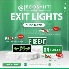 Upgrade to energy-efficient and long-lasting illumination that makes every exit clear and secure.

Don’t miss out on this bright deal — shop now!

PHONE: +63949 418 3260/ +63961 758 3260/ +63917 888 0722/ +63927 562 4371/ +63956 946 3411
EMAIL: customerservice@ecoshiftcorp.com
WEBSITE: www.ecoshiftcorp.com

#EcoshiftCorporation #LEDLightingPH #LEDLightsSupplies