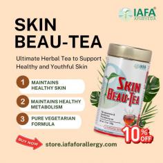 ✅ Best Herbal Tea to Improve Your Skin Health - Skin Beau-Tea:- https://store.iafaforallergy.com/products/skin-beau-tea