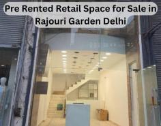 The financial benefits of this investment are also appealing. The Pre Rented Retail Space for Sale in Rajouri Garden Delhi is currently generating a consistent rental income of ₹55,000 per month. 