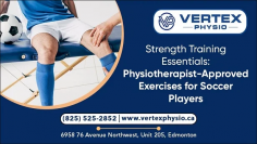 Strength training is crucial for soccer players looking to enhance their performance on the field. In Edmonton, sports physiotherapy professionals emphasize incorporating stretching exercises and strength-building routines explicitly tailored for soccer players,To More: https://newpawsibilities.com/strength-training-essentials-physiotherapist-approved-exercises-for-soccer-players/ , (825) 525-2852,  southclinic@vertexphysio.ca 

#sportsinjuryphysiotherapy #sportsinjuryPhysiotherapyedmonton #sportsphysiotherapyedmonton  #sportsinjuryphysionearme #sportsphysiotherapynearme #vertexphysiotherapy #physiotherapyedmonton