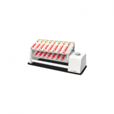 Labnic Rocking Rotating Shaker operates continuously with a speed range of 0–30 rpm and a tilt angle of 40 ± 3°. It works at ambient temperatures of 5–40 °C and holds up to 16 x 5–10 ml blood vessels or 6 x 50 ml tubes with silicone accessories.