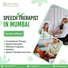 Reflect Within connects you to the best speech therapist in Mumbai, offering personalized care for effective communication improvement.