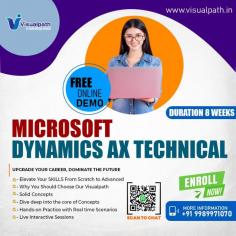 
Dynamics 365 Online Training - Visual Path offers the Best D365 Ax Technical Online Training conducted by real-time experts.Our Dynamics 365 Online Training  is available in Hyderabad and is provided to individuals globally in the USA, UK, Canada, Dubai, and Australia. Contact us at+91-9989971070.
Visit Blog: https://visualpathblogs.com/
WhatsApp: https://www.whatsapp.com/catalog/919989971070
Visit: https://visualpath.in/microsoft-dynamics-ax-online-training.html
