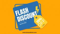 Flash Discount  Alert! Get 25% OFF on all rides with Bharat Taxi. Hurry, the offer ends soon! 
