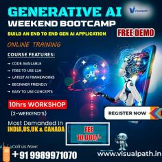 Perfect for beginners and professionals.
Attend Online Weekend Workshop on #GenerativeAI (GenAI)
Limited Slots - (2 Weekends), Fee -10,000/-
Contact us: +91 9989971070.
Visit our Blog: https://visualpathblogs.com/
WhatsApp: https://www.whatsapp.com/catalog/919989971070
Visit: https://visualpath.in/generative-ai-course-online-training.html