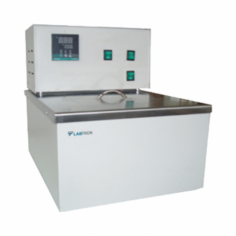 Labtron High Temperature Oil Bath, with a 20 L capacity, provides precise temperature control from RT to 300 °C. It boasts a compact design, stainless steel body, internal and external circulating pumps, thermal insulation, LED display, and a correction function for accurate and reliable heating.