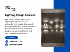 Explore top-tier lighting design services at Got Electric. Our expert team specializes in innovative lighting solutions, ensuring optimal functionality and aesthetic appeal. Elevate your space with our professional design and engineering expertise.