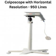 Abimed Colposcope is a digital video system with a high-resolution camera to display clear and better images for diagnostics. Unit features horizontal resolution of 950 lines and a built-in green filter that provides images with good contrast, offering an image size of 1920 x 1080 pixels, ensuring efficient diagnostics.