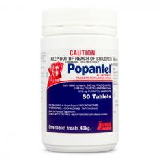 Popantel is a widely used worm control oral treatment. Highly effective in treating various intestinal worms in canines, Popantel further prevents re-infestation. It kills and controls hookworms, roundworms, whipworms and tapeworms including Hydatid tapeworms. One tablet per 10 kg bodyweight of dog is standard and treats gastrointestinal worms in breeds of dogs.
