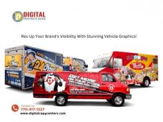 Discover top-quality brand vehicle graphics in Atlanta, GA. Improve your vehicle's appearance. Transform your vehicle with our professional services. Contact Digital Printing & Signs!
