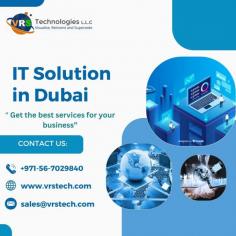 Investing in custom IT solutions ensures tailored support, enhanced efficiency, and scalability, aligning technology with your business's unique needs. VRS Technologies LLC offers the most useful IT Solution in Dubai at one place. For more info contact us: +971-56-7029840 Visit us: https://www.vrstech.com/it-solutions-dubai.html