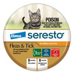 Protect your cat from fleas and ticks with Seresto Cat Collar. This long-lasting solution ensures your feline friend stays healthy and happy. Order now from DiscountPetCare\