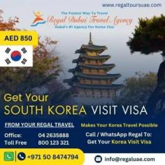 If you are planning a business or tourism visit to South Korea, Regal Tours will handle your visa documentation and ensure timely delivery of your Korean visa. People in Dubai prefer Regal Tours for obtaining their Korea Visa from Dubai due to the quick and easy process. We specialize in securing fast approvals for East Asian country visas such as Japan, Indonesia, Malaysia, Singapore, and Thailand with minimal documentation and processing time. https://www.regaltoursuae.com/korea-visa-from-dubai/