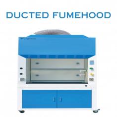 Labtron Ducted Fumehood is a microprocessor-controlled unit with a built-in centrifugal blower. It offers a maximum opening of 520 mm and a work surface height of 850 mm. Features include 9 adjustable air speeds, an active carbon filter, and a motorized 5 mm front glass window.