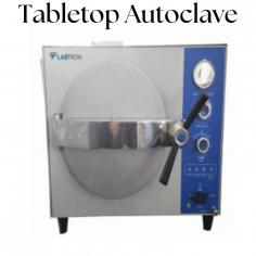 Labtron introduces a tabletop autoclave that is designed with automatic power cut-off with alarm at low water levels, stainless steel sterilizing baskets, and improved with an automatic cold air discharge system. It features auto-exhaustion of cool air, a high-precision control system for perfect sterilization results, and a safe door lock system ensuring safety. 