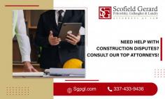 Resolve Construction Conflicts Swiftly with Our Expert Service!

Want expert legal help in construction fights? Our seasoned construction litigation attorney in Lake Charles, Louisiana, handles intricate matters concerning construction operations, from contract disagreements to careless acts. Contact Scofield, Gerard, Pohorelsky, Gallaugher & Landry, LLC at 337-433-9436 for more details!