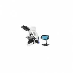 Labnic Digital Microscope features an achromatic optical system with 40x–1000x magnification, a Siedentopf binocular head with 30° inclination, 360° rotation, and 50–75mm interpupillary distance. It also includes an Abbe 
condenser and an inward quadruple nosepiece for precise imaging.