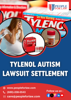 The Tylenol lawsuit claims that the use of Tylenol during pregnancy contributed to autism spectrum disorder (ASD) in their children. If you or someone you know have been a victim of such a situation, you can contact People For Law. We will provide you with a lawyer who specializes in dealing with Tylenol lawsuits. These legal experts will make sure you get the compensation you deserve for your suffering. The Tylenol Autism Lawsuit settlement often involves monetary compensation for affected families and other provisions, such as changes to product labelling or funding for further research. 
