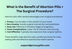What is the Benefit of Abortion Pills  The Surgical Procedure