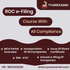 The ROC (Registration of Companies) Course with All Compliance is designed to provide thorough training on the regulatory framework that governs company registration and compliance. This course covers crucial topics like the Companies Act, corporate governance, statutory requirements, and compliance procedures. Participants learn about the roles and responsibilities of business directors, yearly filings, financial disclosures, and the legal ramifications of noncompliance.