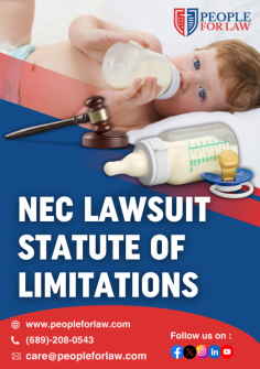 The NEC lawsuit statute of limitations refers to the timeframe within which legal action can be initiated for cases involving Necrotizing Enterocolitis (NEC) allegedly caused by baby formula. Statutes of limitations vary by jurisdiction and typically start from the date of the injury or diagnosis. It is crucial for potential plaintiffs to be aware of and adhere to these time limits, as failing to file within the prescribed period may result in the loss of their right to seek legal recourse.