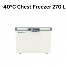 Labtron -40°C Chest Freezer is a 270 L capacity comprised ultra-low temperature freezer, comes with -40°C of cooling performance and direct cooling method featuring with spray cold rolled steel plate exterior and stainless-steel interior it has two-layer heat insulating foamed door with airbag-typed outer seal and rotating handle.
