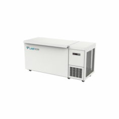 Labtron -86°C Ultra Low Temperature Chest Freezer offers a 668 L capacity, precise temperature control from -40°C to -86°C, and features a microprocessor system with platinum sensors. It boasts low-noise operation with a branded compressor, EBM fan, direct cooling, and eco-friendly refrigerant.
