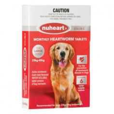 "Nuheart contains the same ingredient Ivermectin as Heartgard. It is effective in preventing heartworms larvae to fully develop into adult heartworms. The ingredient eliminates the heartworm larvae that infect the dog during the previous month.

For More information visit: www.vetsupply.com.au
Place order directly on call: 1300838787"