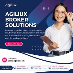 Discover Agiliux’s premier insurance broker management software solutions designed to enhance efficiency and streamline operations. Our advanced software offers seamless integration, intuitive dashboards, and comprehensive analytics to optimize your brokerage’s performance. Whether you're looking to improve client management, automate tasks, or boost productivity, our solutions provide the tools you need for success. Explore the future of brokerage management today!