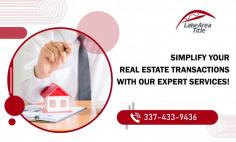 Get Expert Assistance for Your Real Estate Deals!

We offer a comprehensive guide that navigates the complexities of buying, selling, and investing in property. Unlock the secrets to seamless real estate transactions along with informed decision-making. Contact Lake Area Title at 337-433-9436 for more details!