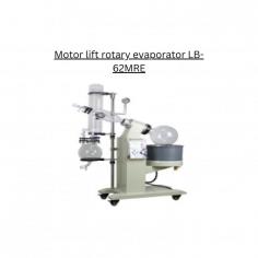 Motor lift rotary evaporator LB-62MRE is equipped with a 5 L evaporating flask. It consists of a PID temperature controller that assures accurate temperature control. Features a flask rotation speed of 0 rpm to 199 rpm. Vertical with dual-spiral glass tubing condenser. Safety features such as over temperature and fuse protections are available.


